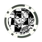 Grunge Skull Poker Chip Card Guard