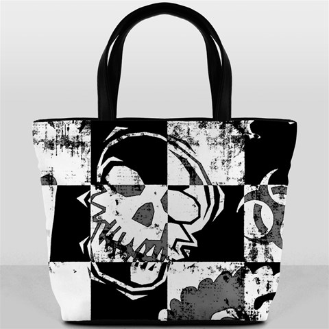 Grunge Skull Bucket Bag from ArtsNow.com Front