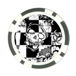 Grunge Skull Poker Chip Card Guard (10 pack)