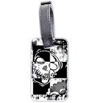 Grunge Skull Luggage Tag (two sides)