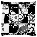 Grunge Skull Large Cushion Case (One Side)