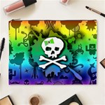 Kawaii Rainbow Skull Cosmetic Bag (XL)