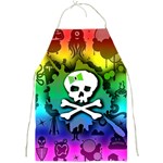 Kawaii Rainbow Skull Full Print Apron