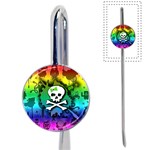 Kawaii Rainbow Skull Book Mark