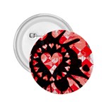 Love Heart Splatter 2.25  Button