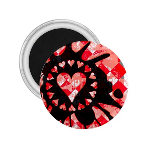 Love Heart Splatter 2.25  Magnet from ArtsNow.com Front