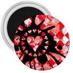 Love Heart Splatter 3  Magnet