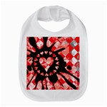 Love Heart Splatter Bib