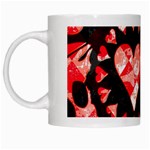 Love Heart Splatter White Mug