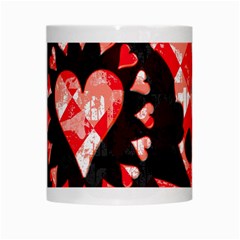 Love Heart Splatter White Mug from ArtsNow.com Center