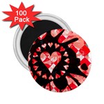 Love Heart Splatter 2.25  Magnet (100 pack) 