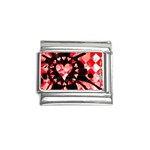 Love Heart Splatter Italian Charm (9mm)