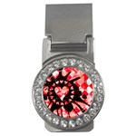 Love Heart Splatter Money Clip (CZ)