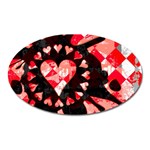 Love Heart Splatter Magnet (Oval)