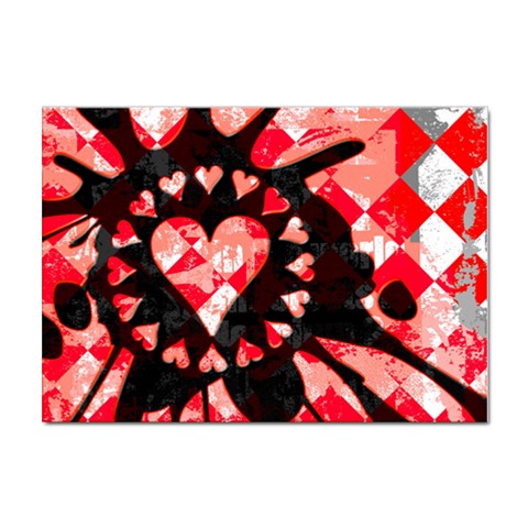 Love Heart Splatter Sticker A4 (100 pack) from ArtsNow.com Front