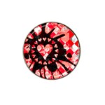 Love Heart Splatter Hat Clip Ball Marker (4 pack)