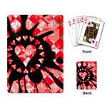 Love Heart Splatter Playing Cards Single Design