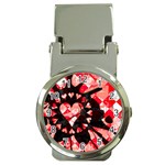 Love Heart Splatter Money Clip Watch