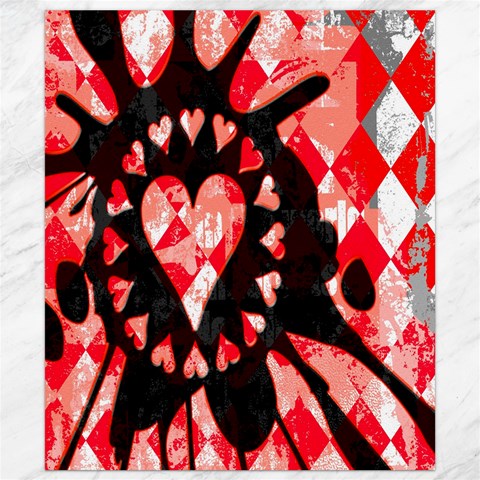Love Heart Splatter Canvas 8  x 10  from ArtsNow.com 8.15 x9.66  Canvas - 1