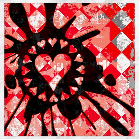 Love Heart Splatter Canvas 12  x 12  from ArtsNow.com 11.4 x11.56  Canvas - 1