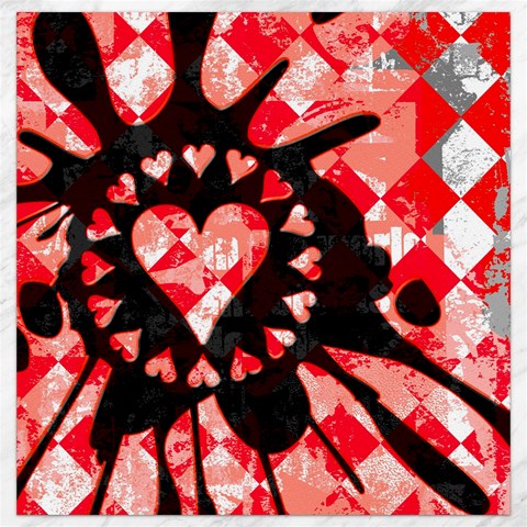 Love Heart Splatter Canvas 16  x 16  from ArtsNow.com 15.2 x15.41  Canvas - 1