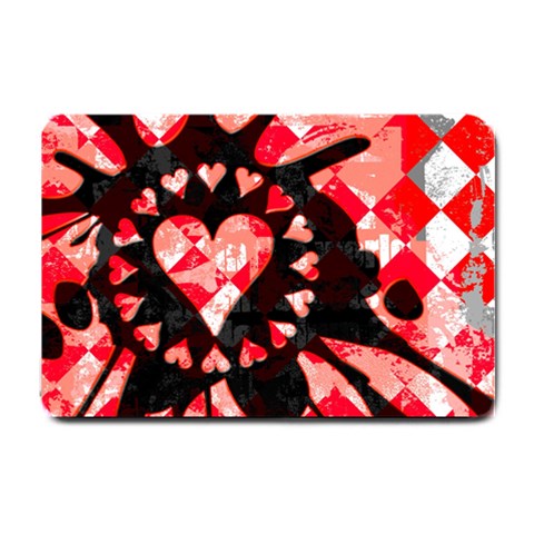 Love Heart Splatter Small Doormat from ArtsNow.com 24 x16  Door Mat