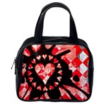 Love Heart Splatter Classic Handbag (One Side)