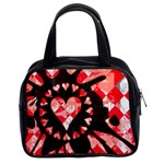 Love Heart Splatter Classic Handbag (Two Sides)