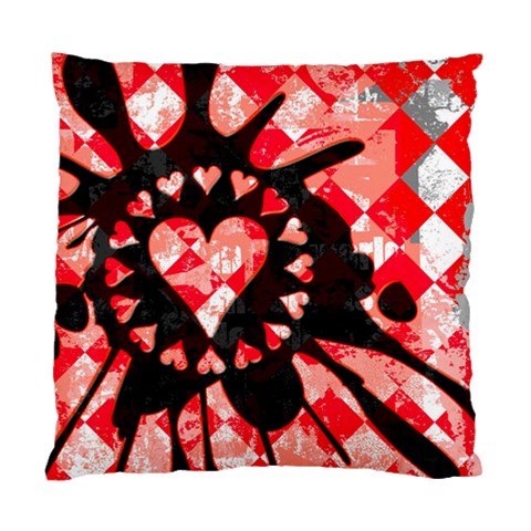 Love Heart Splatter Cushion Case (One Side) from ArtsNow.com Front