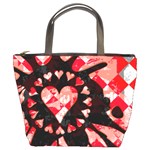 Love Heart Splatter Bucket Bag