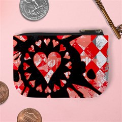 Love Heart Splatter Mini Coin Purse from ArtsNow.com Back