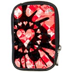 Love Heart Splatter Compact Camera Leather Case