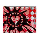 Love Heart Splatter Cosmetic Bag (XL)