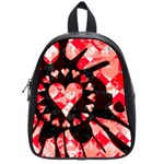 Love Heart Splatter School Bag (Small)