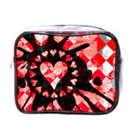 Love Heart Splatter Mini Toiletries Bag (One Side)