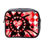 Love Heart Splatter Mini Toiletries Bag (Two Sides)