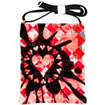 Love Heart Splatter Shoulder Sling Bag