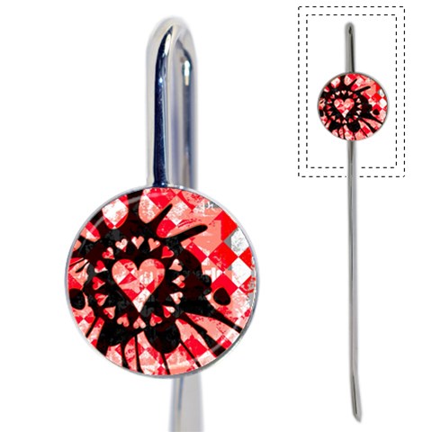 Love Heart Splatter Book Mark from ArtsNow.com Front