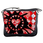 Love Heart Splatter Messenger Bag