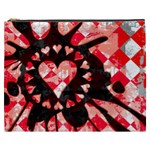 Love Heart Splatter Cosmetic Bag (XXXL)