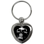 Morbid Skull Key Chain (Heart)