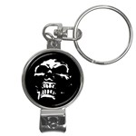 Morbid Skull Nail Clippers Key Chain