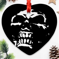 Morbid Skull Heart Ornament (Two Sides) from ArtsNow.com Front