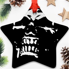 Morbid Skull Star Ornament (Two Sides) from ArtsNow.com Back