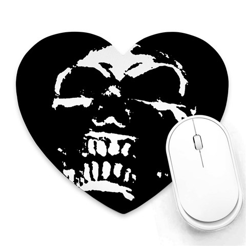 Morbid Skull Mousepad (Heart) from ArtsNow.com Front