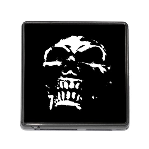 Morbid Skull Memory Card Reader with Storage (Square) from ArtsNow.com Front