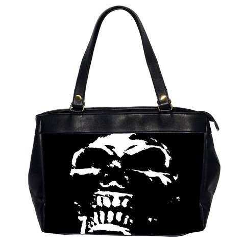 Morbid Skull Oversize Office Handbag (Two Sides) from ArtsNow.com Front
