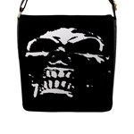 Morbid Skull Flap Closure Messenger Bag (Large)