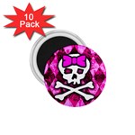 Pink Bow Princess 1.75  Magnet (10 pack) 