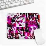 Pink Checker Graffiti Small Mousepad